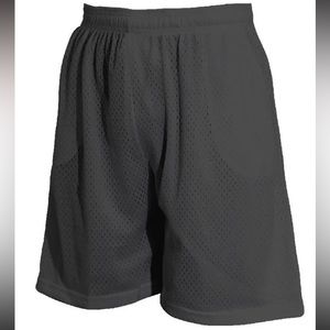 🩶🩳 Men’s Mesh Basketball Shorts w/2 front pockets - Charcoal Gray